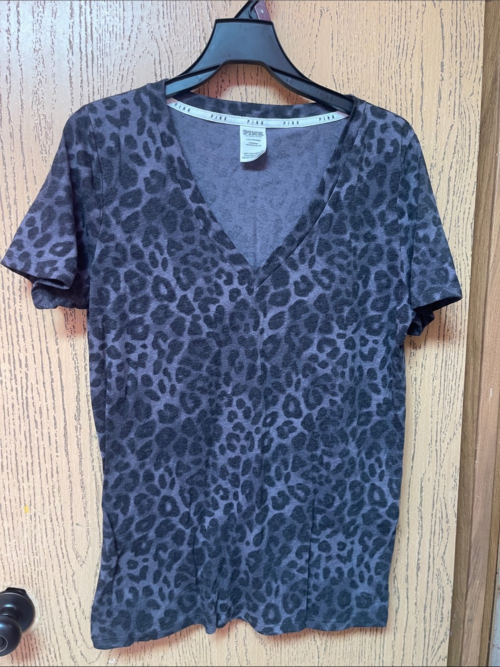 Victoria's Secret PINK Washed Charcoal Sleep Tee